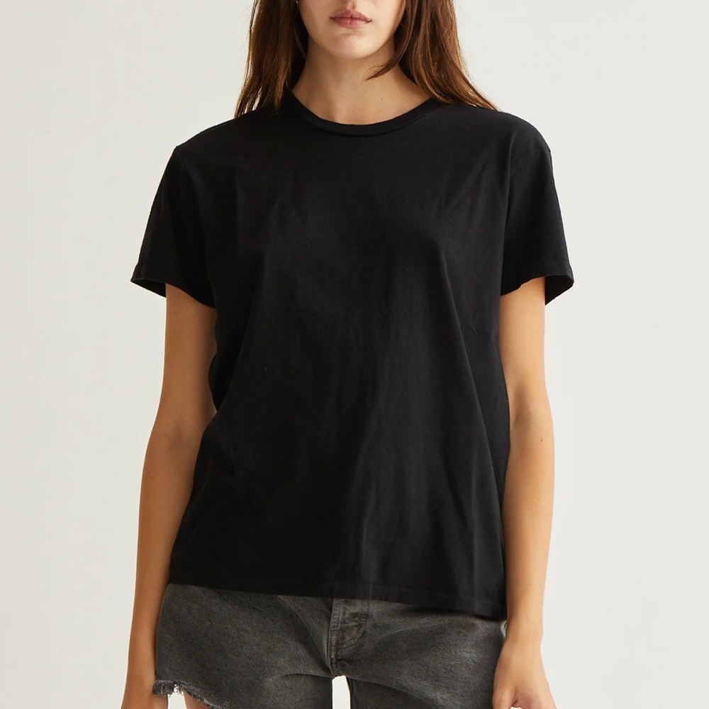 Asher Shop Lori Tee Black T Shirt Size Medium